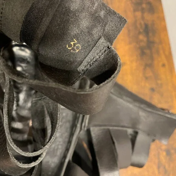 Trippen Black Leather Strappy Zita Sandals - Picture 5 of 5